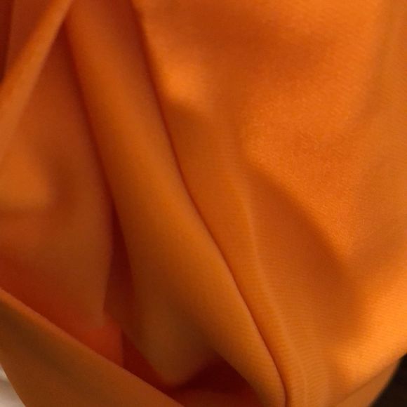 BANANA REPUBLIC Tangerine Sleeveless Cinched Waist Flowy Midi Dress NWOT Size 10 - Picture 8 of 15